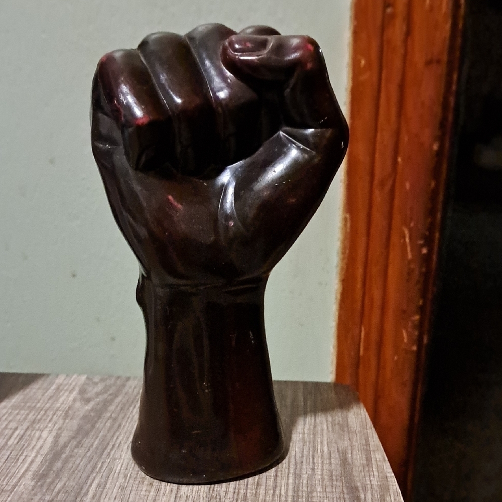 BLACK POWER CLENCHED FIST SCULPTURE